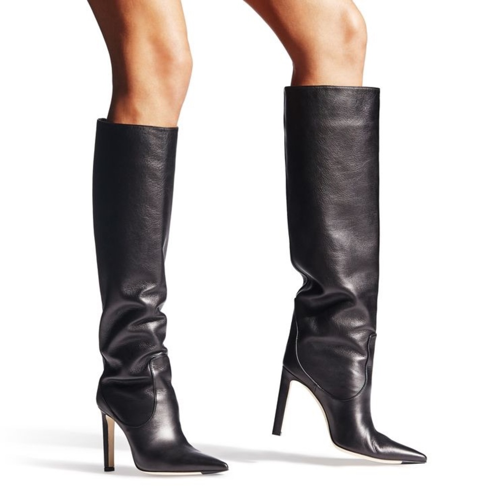 Jimmy Choo Mavis Knee-High Boots in size 37.5 - Like New